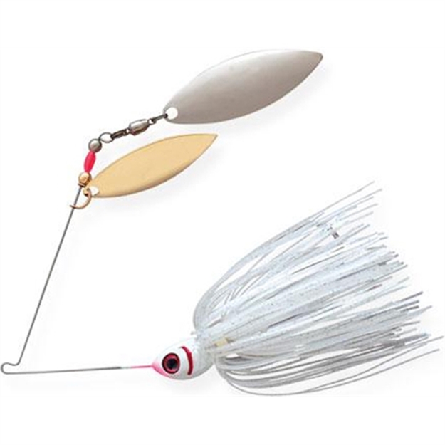 Picture of Booyah Double Willow Blade Spinnerbait, 3/8 Oz, Satin Silver Glimmer BYBW38636