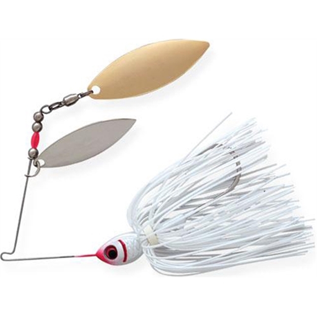 Picture of Booyah Double Willow Blade Spinnerbait, 3/8 Oz, Snow White BYBW38615