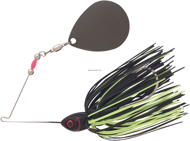Picture of Booyah Moon Talker Spinnerbait, 1/2 Oz, Black/Chartreuse