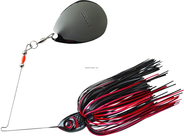 Picture of Booyah Moon Talker Spinnerbait, 3/4 Oz, Black/Red