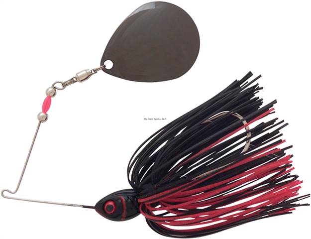 Picture of Booyah Moon Talker Spinnerbait, 3/8 Oz, Black/Red