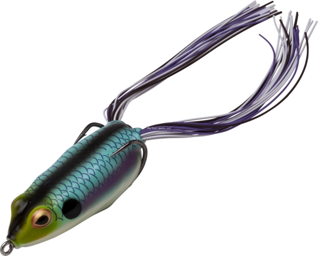 Picture of Booyah Pad Crasher Hollow Body Frog, 2 1/2", 1/2 Oz, Aqua Frog