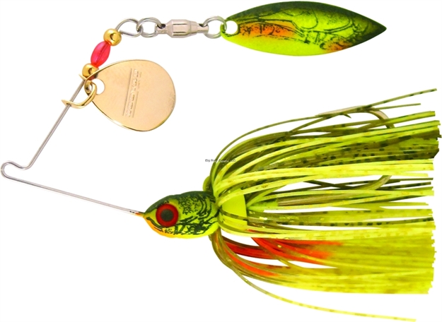 Picture of Booyah Pond Magic Real Craw Spinnerbait, 3/16 Oz, Moss Back Craw