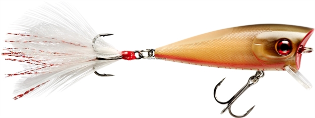 Picture of Booyah Prank Popper/ Diver, 5/16Oz, 2.31", 0-2Ft, #6 Trebles, Crushed Bone