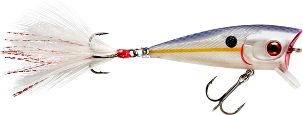 Picture of Booyah Prank Popper/ Diver, 5/16Oz, 2.31", 0-2Ft, #6 Trebles, Pearl Mellon