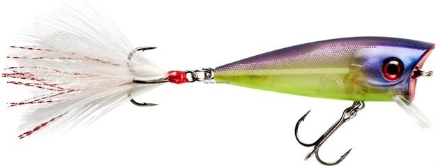 Picture of Booyah Prank Popper/ Diver, 5/16Oz, 2.31", 0-2Ft, #6 Trebles, Xray