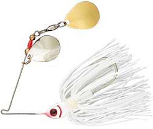 Picture of Booyah Double Colorado Spinnerbait, 3/8 Oz, Snow White BYBCC38615