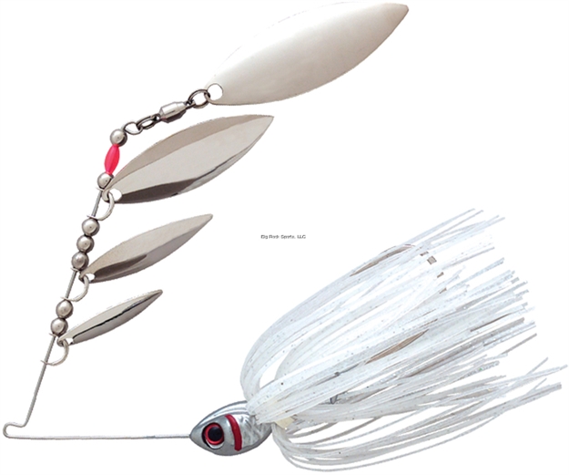 Picture of Booyah Super Shad Quad Blade Spinnerbait, 3/8 Oz, Pearl Shiner