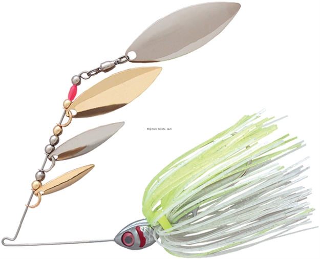 Picture of Booyah Super Shad Quad Blade Spinnerbait, 3/8 Oz, Silver Chartreuse