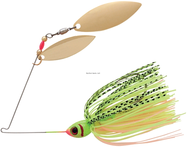 Picture of Booyah Tandem Blade Spinnerbait, 1/2 Oz, Chartreuse Perch