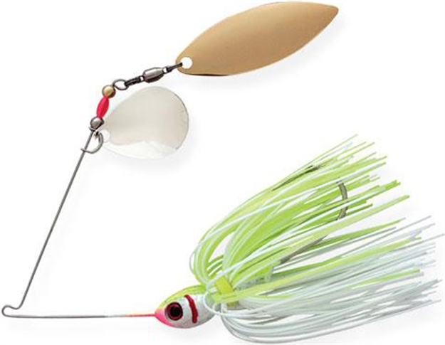 Picture of Booyah Tandem Blade Spinnerbait, 1/2 Oz, White Chartreuse BYBT12616