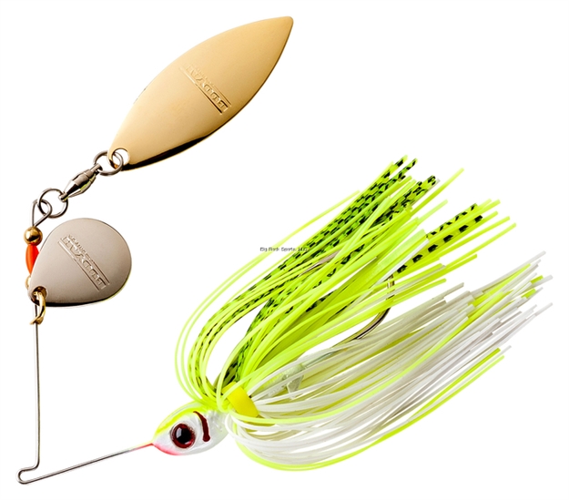 Picture of Booyah Tandem Blade Spinnerbait, 1/4 Oz, Chartreuse White Shad