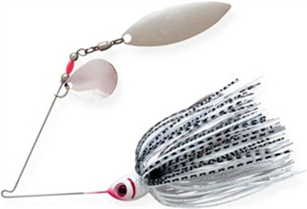 Picture of Booyah Tandem Blade Spinnerbait, 3/8 Oz, Snow White BYBT38615