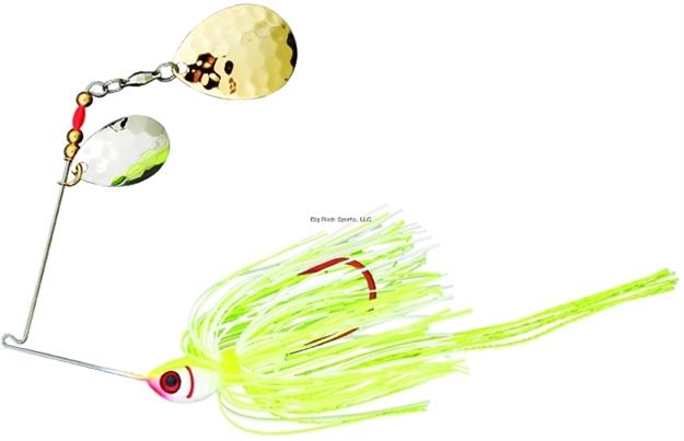 Picture of Booyah Tux & Tails Spinnerbait, 1/2 Oz, Chartreuse White/Gold