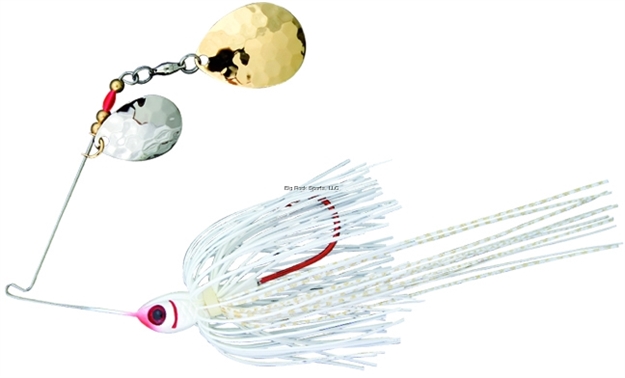 Picture of Booyah Tux & Tails Spinnerbait, 3/8 Oz, White/Gold