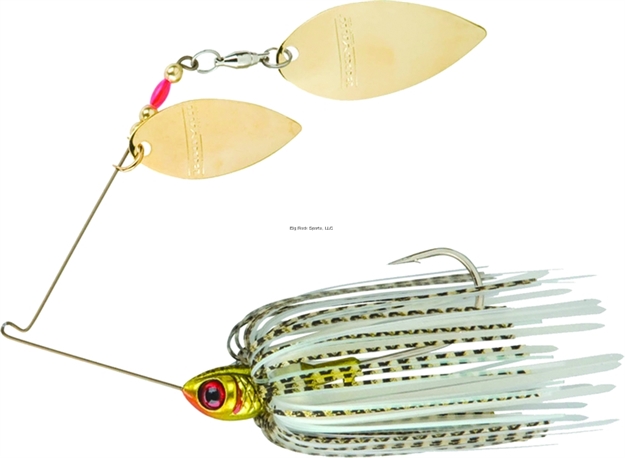 Picture of Booyah Vibra-Flx Spinnerbait, 3/8 Oz, Golden Shiner