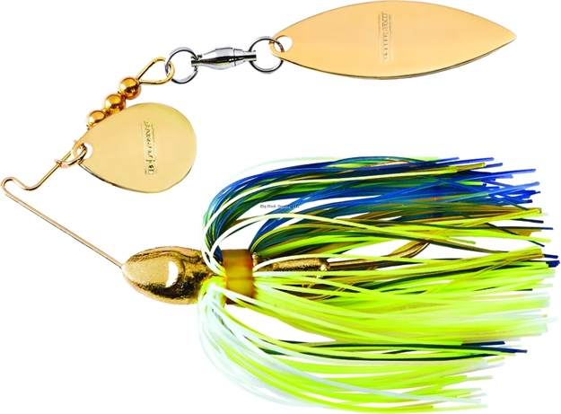 Picture of Booyah Vibra-Wire Double Tandem Spinnerbait, 1/4 Oz, Foxy-Lady