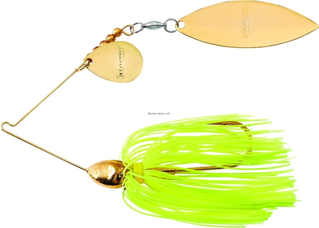 Picture of Booyah Vibra-Wire Double Tandem Spinnerbait, 3/8 Oz, Chartreuse