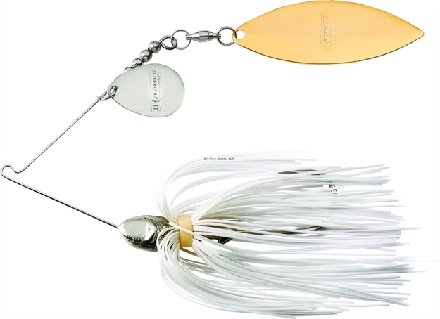 Picture of Booyah Vibra-Wire Double Tandem Spinnerbait, 3/8 Oz, Pearl White