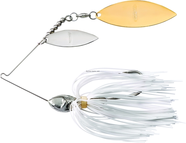 Picture of Booyah Vibra-Wire Double Willow Blade Spinnerbait, 1/2 Oz, Pearl White