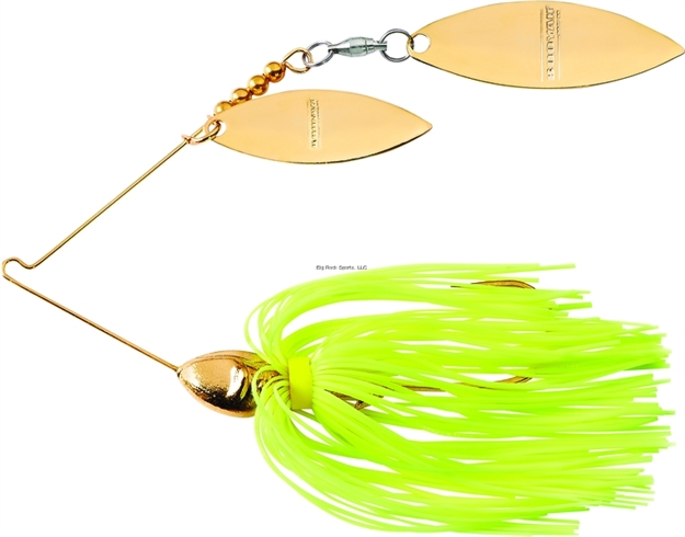 Picture of Booyah Vibra-Wire Double Willow Blade Spinnerbait, 3/8 Oz, Chartreuse