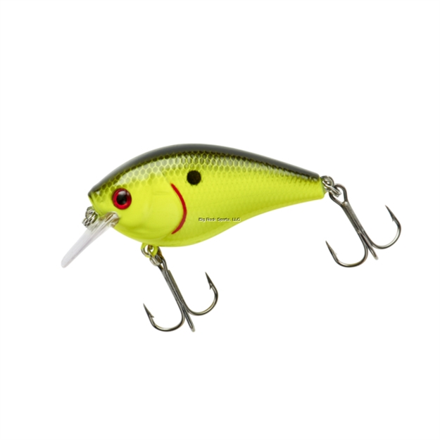Picture of Booyah Xcs1 Squarebill Crankbait, 2 3/4", 1/2Oz, #4 Hooks,  0-3 Crank Depth, Black Chartreuse BYXCS190