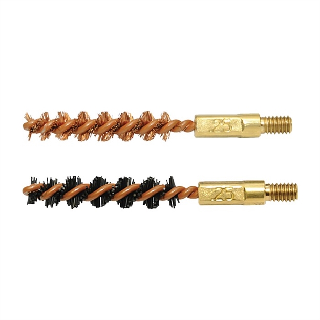 Picture of Otis Fg325nb Bore Brush Set  6Mm/250/243/257 Cal 8-32" Thread 2" Long Bronze/Nylon Bristles 2 Per Pkg FG-325-NB