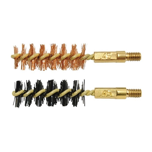 Picture of Otis Technology Bore Brush .45 Cal 2-Pk 1-Nylon 1-Bronze 8-32 Thread!! FG-345-NB