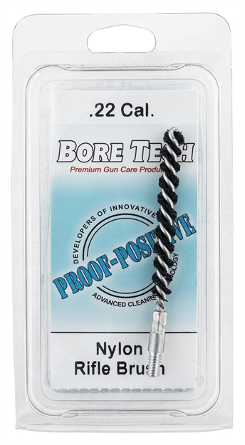 Picture of Bore Tech  Proof-Positive Nylon Brushes 22 Cal Rifle 8-32 Aluminum/Nylon 2.50" Nylon Brush