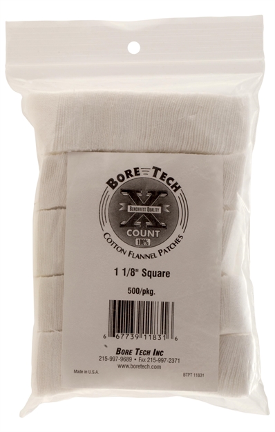 Picture of  Bore Tech Btpt-118-S500 X-Count  1.12" Cotton 500 Per Pkg