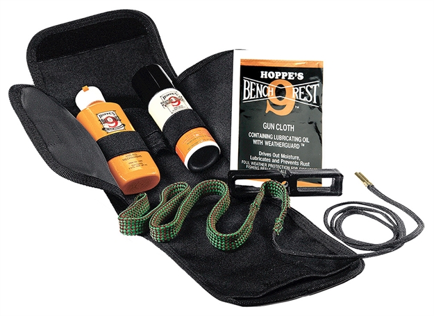 Picture of  Hoppe's 34002 Boresnake Soft Sided Cleaning Kit 357 / 380 Cal / 9Mm Pistol (Clam Package) 026285340020