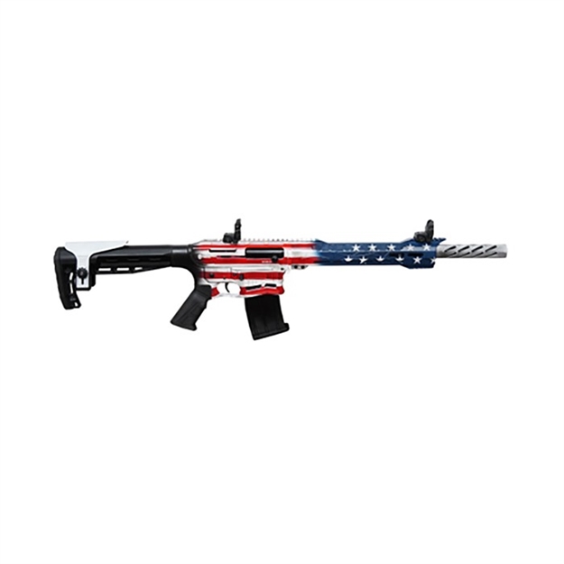 Picture of Citadel Cboss2512usa Boss-25  12 Gauge 3" 18.75" 5+1 American Flag Cerakote Rec/Barrel Black Fixed Adjustable Comb Stock Right Hand CBOSS2512-USA 682146859317