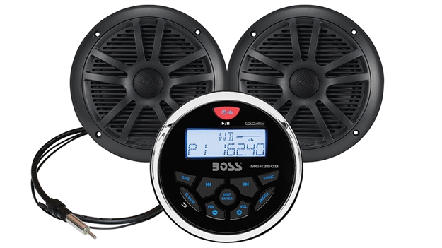 Picture of Boss Audio Systems BT Am/Fm Rec 2 Blk Spkr