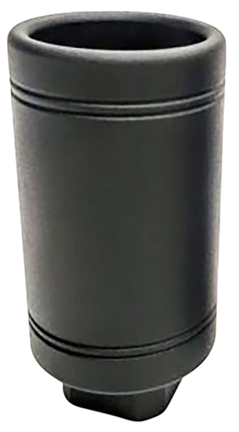 Picture of Bowden Tactical J1348326 Flash Redirect Cans Made OF Black Hardcoat Anodized Finish Aluminum With 1/2"-28 Tpi Threads & 4" Oal For Ar-15 J13483-26 810030621393