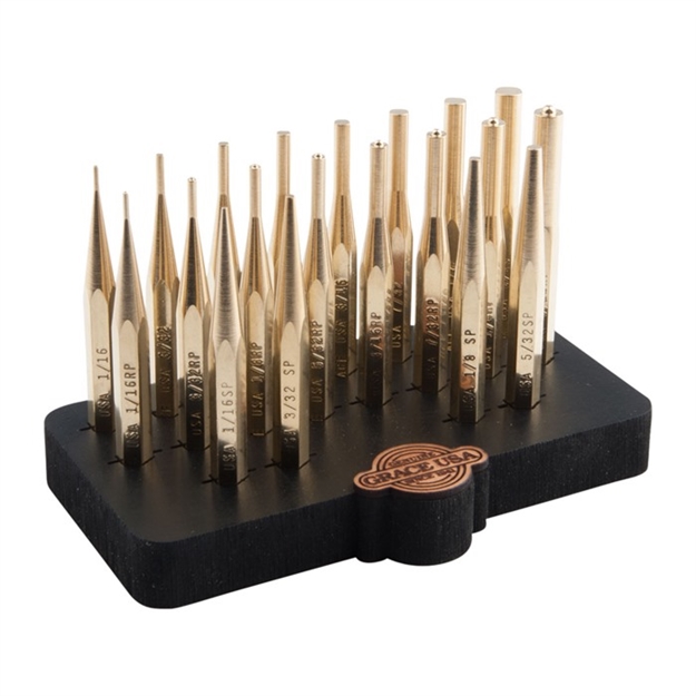 Picture of Bp-20-Bb 20 Piece Brass Punch Set W/ GRBP20SBB