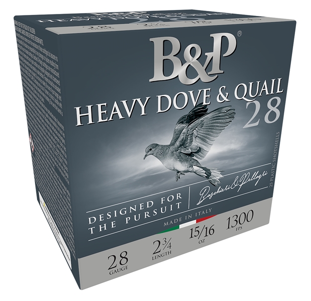 Picture of  B&P Ammunition 28Bd6 Heavy Dove & Quail  28Gauge 2.75" 15/16Oz 6Shot 25 Per Box/10 Case 878122006770