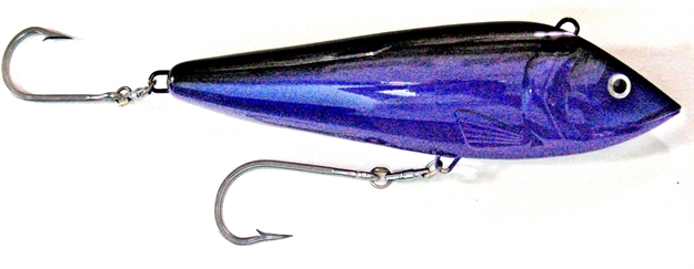Picture of Braid Marauder High Speed Trolling Lure, 8" (Medium), 10 Oz, UP TO 12 Knots, Black/Purple