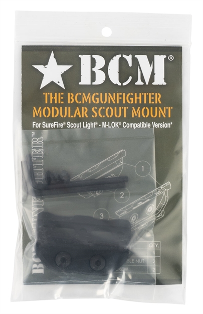 Picture of Bcm Slmmcmr Bcmgunfighter Modular Mount Fits Surefire Scout Lights M-Lok Black Aluminum BCM-SLM-MMR