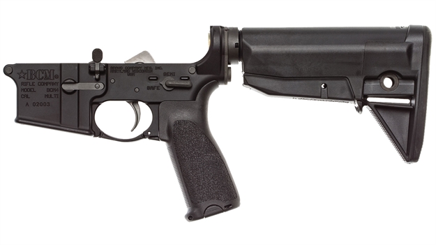Picture of Bcm Lrgstkmod0blk Bcm Lower Mod 0 Multi-Caliber 7075-T6 Aluminum Black Synthetic Pistol Grip & Stock For Ar-Platform LRG-STK-MOD-0-BLK 812526020369