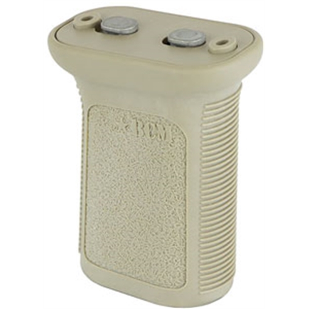 Picture of Bcm Vgskmod3fd Bcmgunfighter Vertical Grip Mod 3 Made OF Polymer With Flat Dark Earth Finish For Keymod Rail VGKMMOD3FDE