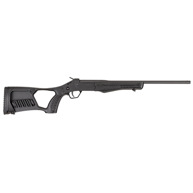 Picture of Rossi Ssp1bk Tuffy Single Shot Youth 410 Gauge Break Open 3" 1Rd 18.50" Matte Black Barrel, Matte Black Steel Receiver, Black Synthetic Thumbhole Stock W/Shell Holder, Right Hand SSP1-BK 754908231706