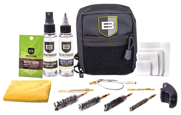 Picture of Breakthrough Nylon Pouch With Molle - Cable Pull Through Cleaning Kit (.22 Cal Thru .45 Cal) - Black BTQWICP 852712005114