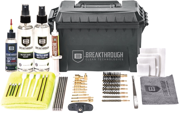 Picture of Breakthrough Ammo Can - Stainless Steel Rod Cleaning Kit (.22 Cal Thru 12 Gauge) With HP Pro L&P BT-ACC-U-HP 852712005398