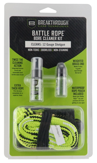 Picture of Breakthrough Battle Rope Shotgun Cleaning Kit With Mini Bottles And Bag - 12 Gauge