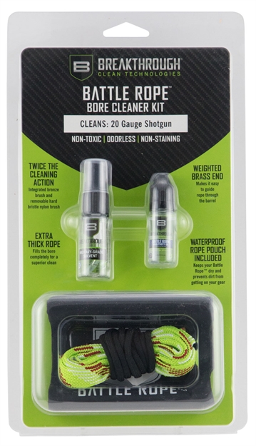 Picture of Breakthrough Battle Rope Shotgun Cleaning Kit With Mini Bottles And Bag - 20 Gauge