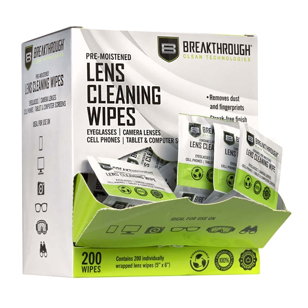 Picture of  Breakthrough Clean Bt-Lw-200 Lens Wipes  6"X 4"X 7" Single Pack Wipes 200 Per Pkg 850016746252