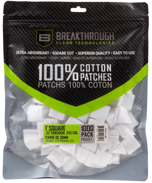 Picture of Breakthrough Square Cotton Patches - 1" X 1" - 1,000Pcs / Pack With Plastic Tray BT-CP-S-1"-1000