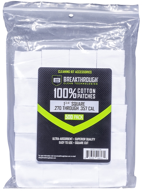 Picture of Breakthrough Square Cotton Patches - 1-3/4" X 1-3/4" - 500Pcs / Pack With Plastic Tray BT-CP-S-1-3/4"-500