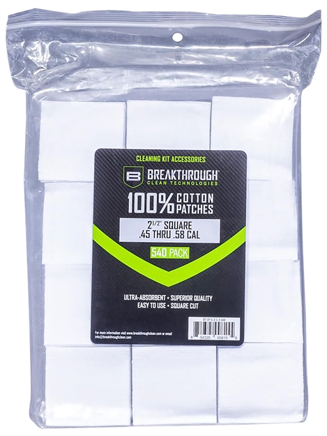 Picture of Breakthrough Square Cotton Patches - 2-1/2" X 2-1/2" - 540Pcs / Pack With Plastic Tray BT-CP-S-2-1/2"-540