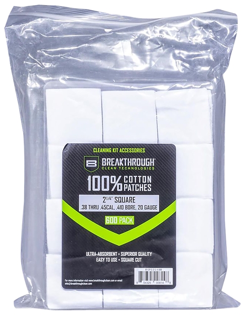 Picture of Breakthrough Square Cotton Patches - 2-1/4" X 2-1/4" - 600Pcs / Pack With Plastic Tray BT-CP-S-2-1/4"-600